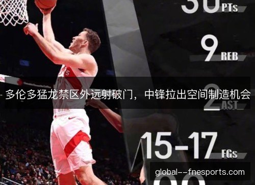 多伦多猛龙禁区外远射破门，中锋拉出空间制造机会